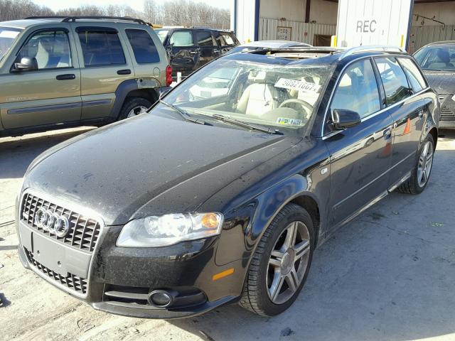 WAUKF78E38A038017 - 2008 AUDI A4 2.0T AV BLACK photo 2