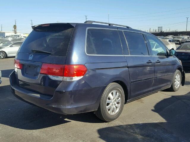 5FNRL38498B017867 - 2008 HONDA ODYSSEY EX BLUE photo 4