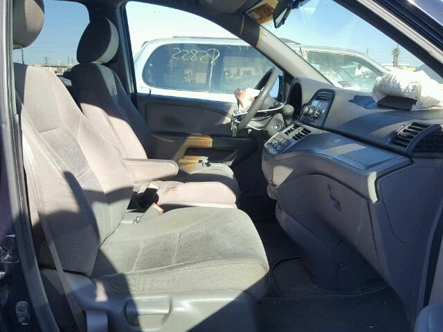 5FNRL38498B017867 - 2008 HONDA ODYSSEY EX BLUE photo 5