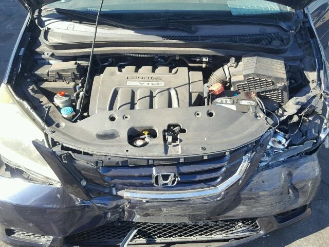 5FNRL38498B017867 - 2008 HONDA ODYSSEY EX BLUE photo 7