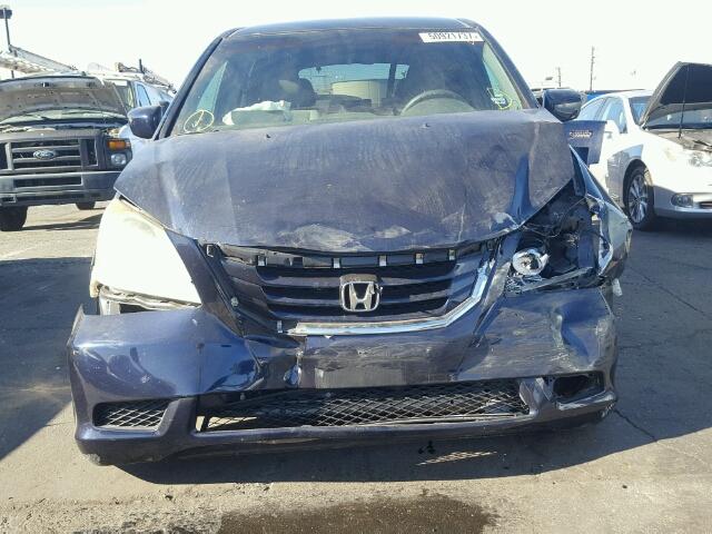 5FNRL38498B017867 - 2008 HONDA ODYSSEY EX BLUE photo 9