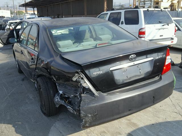 4T1BE32K93U145198 - 2003 TOYOTA CAMRY LE შავი ფოტო 3