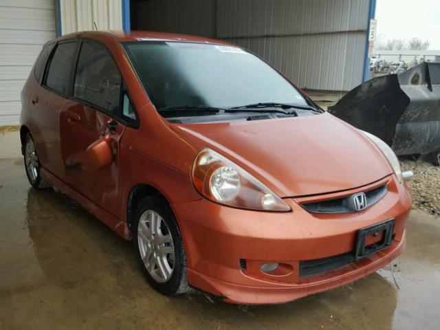 JHMGD38687S009832 - 2007 HONDA FIT S ORANGE photo 1