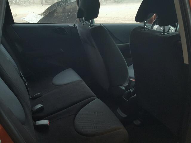 JHMGD38687S009832 - 2007 HONDA FIT S ნარინჯისფერი ფოტო 6