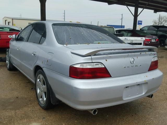 19UUA56823A001241 - 2003 ACURA 3.2TL TYPE SILVER photo 3