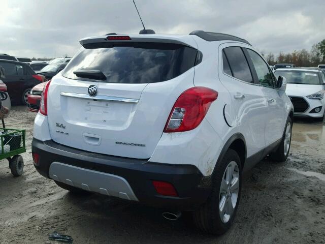 KL4CJASB6GB559897 - 2016 BUICK ENCORE WHITE photo 4