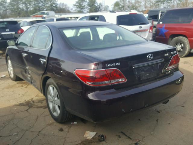 JTHBA30G655131396 - 2005 LEXUS ES 330 MAROON photo 3