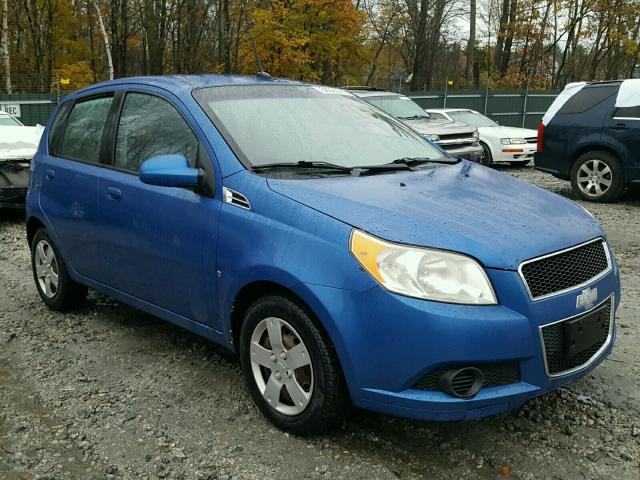 KL1TD66E89B311112 - 2009 CHEVROLET AVEO LS BLUE photo 1
