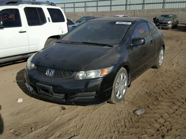 2HGFG1B69AH502954 - 2010 HONDA CIVIC LX BLACK photo 2