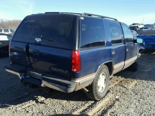 1GNEK13K9SJ395593 - 1995 CHEVROLET TAHOE K150 BLUE photo 4