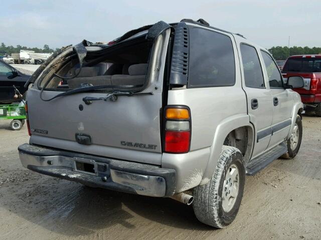 1GNEC13V54R182765 - 2004 CHEVROLET TAHOE C150 SILVER photo 4