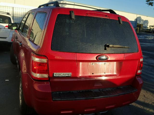 1FMCU0D72BKA59871 - 2011 FORD ESCAPE XLT RED photo 3