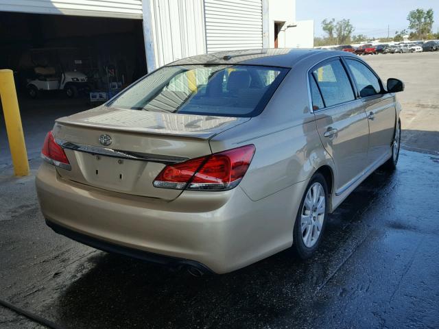 4T1BK3DB0BU409977 - 2011 TOYOTA AVALON BAS GOLD photo 4