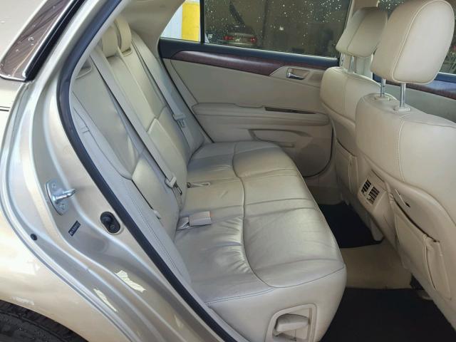 4T1BK3DB0BU409977 - 2011 TOYOTA AVALON BAS GOLD photo 6