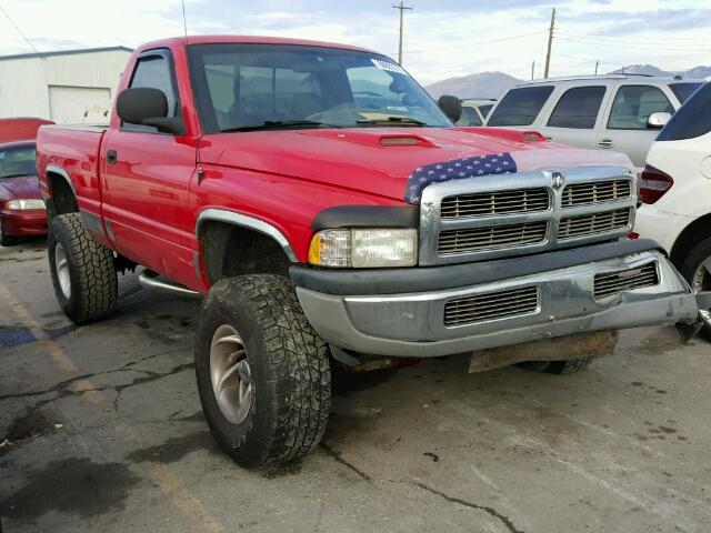 1B7HF16Z71S105850 - 2001 DODGE RAM 1500 RED photo 1