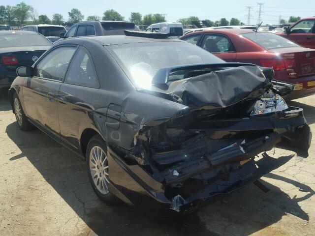 1HGEM22935L023703 - 2005 HONDA CIVIC EX 黑色 照片 3
