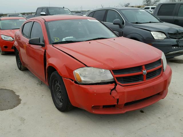 1B3LC46K98N299881 - 2008 DODGE AVENGER SE RED photo 1