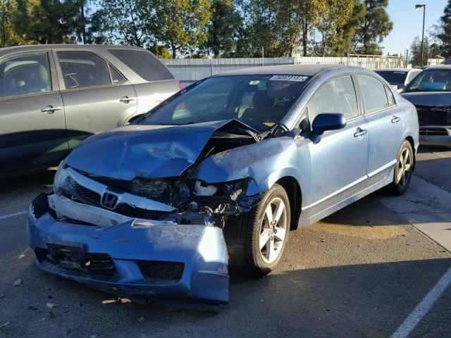 2HGFA166X9H505370 - 2009 HONDA CIVIC BLUE photo 2