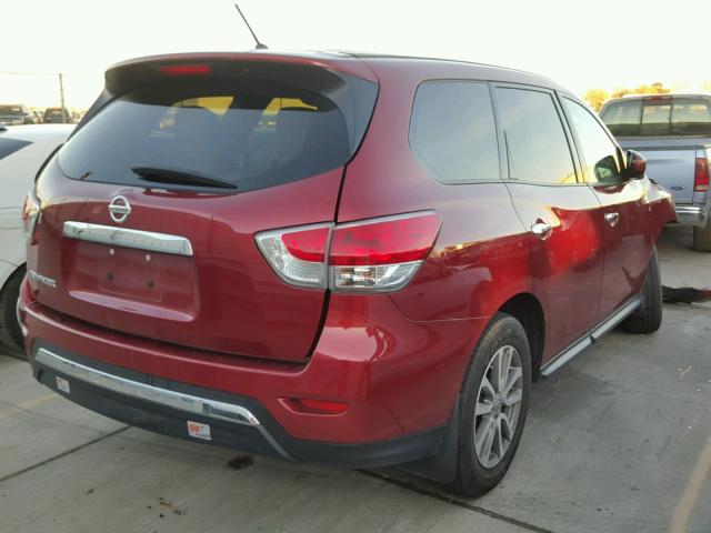 5N1AR2MNXEC735940 - 2014 NISSAN PATHFINDER RED photo 4