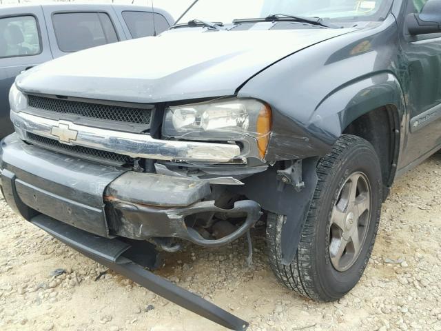 1GNDT13S742385781 - 2004 CHEVROLET TRAILBLAZE GREEN photo 9