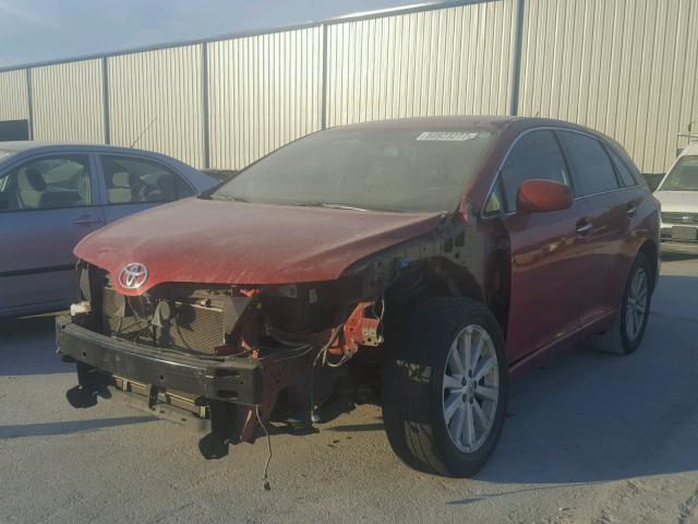 4T3ZA3BB4AU038221 - 2010 TOYOTA VENZA BASE RED photo 2