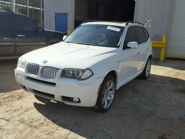 WBXPC93488WJ05972 - 2008 BMW X3 3.0SI WHITE photo 2