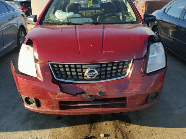 3N1AB61E87L674215 - 2007 NISSAN SENTRA 2.0 MAROON photo 9