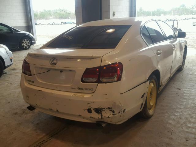 JTHCH96S360004263 - 2006 LEXUS GS GENERAT WHITE photo 4