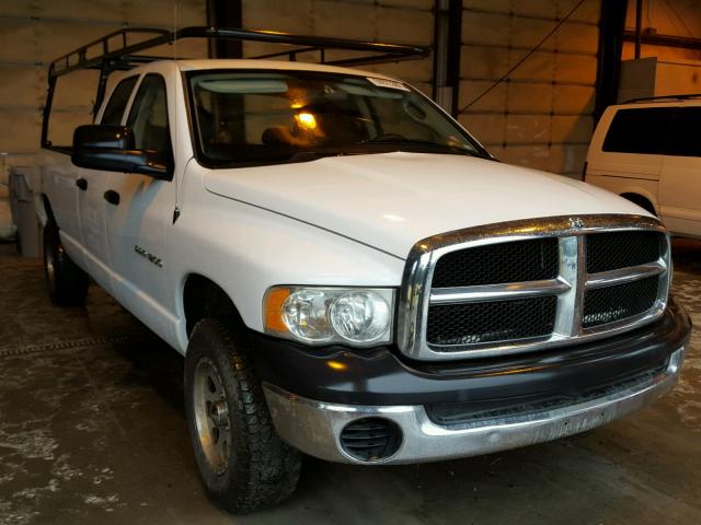 1D7HU18N35J538261 - 2005 DODGE RAM 1500 S WHITE photo 1