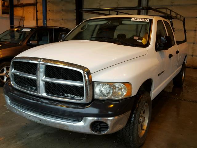 1D7HU18N35J538261 - 2005 DODGE RAM 1500 S WHITE photo 2