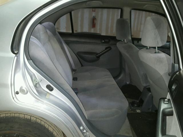 1HGES26761L030587 - 2001 HONDA CIVIC EX SILVER photo 6