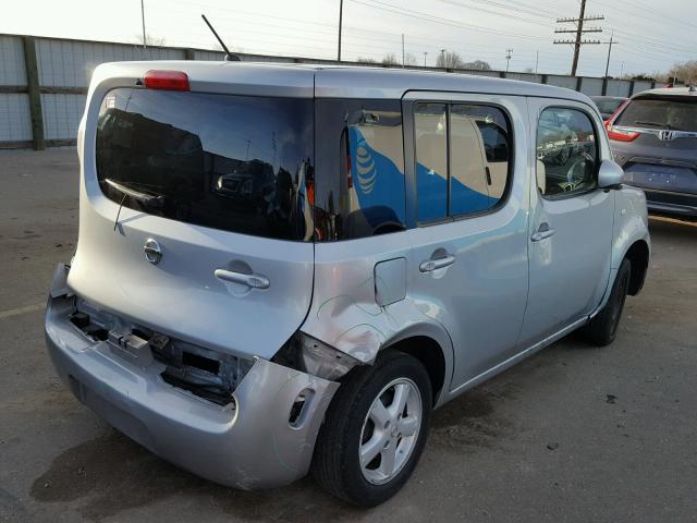 JN8AZ2KR8CT253897 - 2012 NISSAN CUBE BASE SILVER photo 4