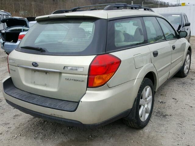 4S4BP61C267363301 - 2006 SUBARU LEGACY OUT BEIGE photo 4