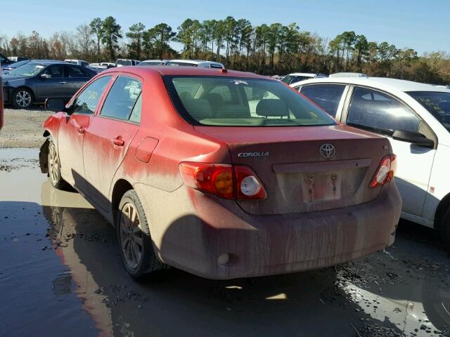 JTDBU4EE1AJ060986 - 2010 TOYOTA COROLLA BA RED photo 3