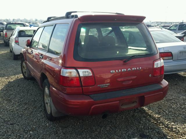 JF1SF65651H735220 - 2001 SUBARU FORESTER S 勃艮第红 照片 3