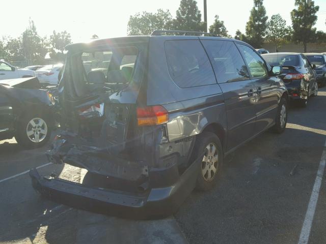 5FNRL18674B099954 - 2004 HONDA ODYSSEY EX GRAY photo 4