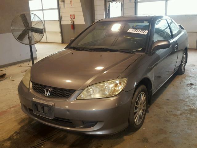 1HGEM22955L015859 - 2005 HONDA CIVIC EX GRAY photo 2