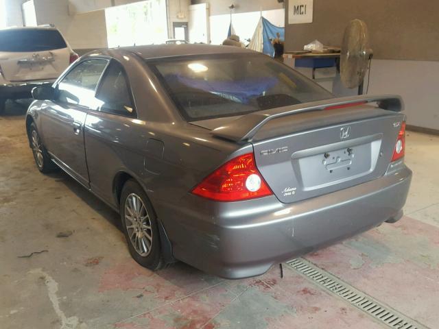 1HGEM22955L015859 - 2005 HONDA CIVIC EX GRAY photo 3