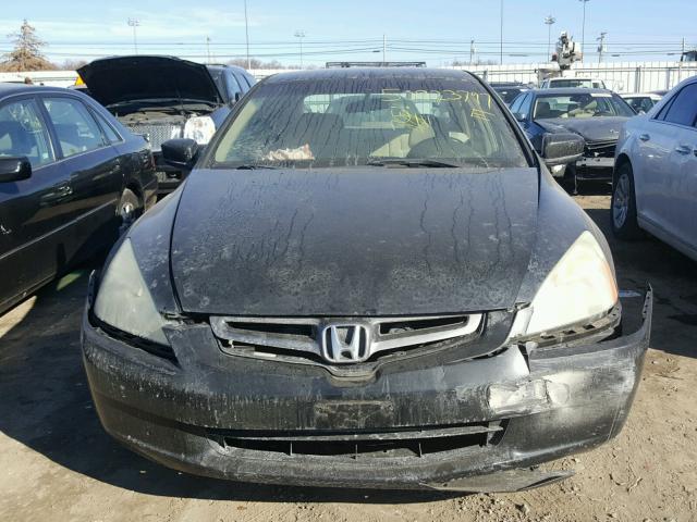 1HGCM56425L002803 - 2005 HONDA ACCORD LX BLACK photo 9