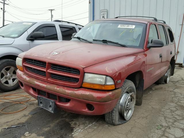 1B4HS28Y6XF500543 - 1999 DODGE DURANGO RED photo 2