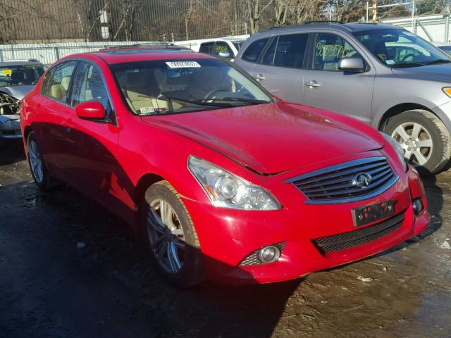 JN1CV6AR3AM460457 - 2010 INFINITI G37 RED photo 1