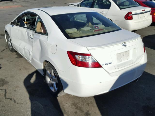 2HGFG11877H584291 - 2007 HONDA CIVIC EX თეთრი ფოტო 3