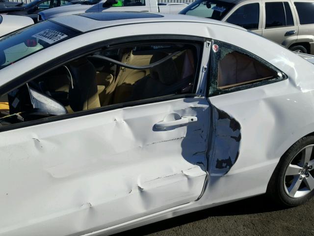 2HGFG11877H584291 - 2007 HONDA CIVIC EX WHITE photo 9