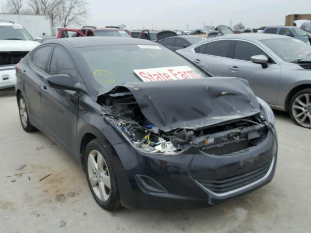 KMHDH4AE5DU002803 - 2013 HYUNDAI ELANTRA GL BLACK photo 1