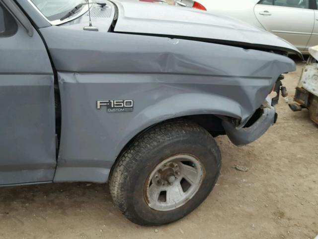 1FTDF15Y2NLA98054 - 1992 FORD F150 رمادي صورة 10