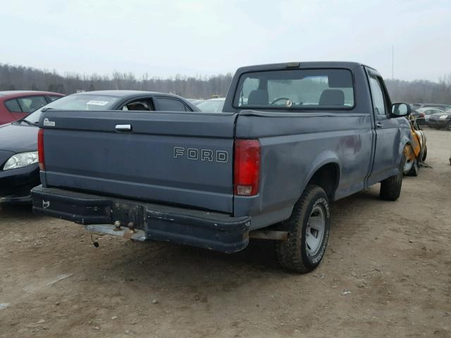 1FTDF15Y2NLA98054 - 1992 FORD F150 رمادي صورة 4