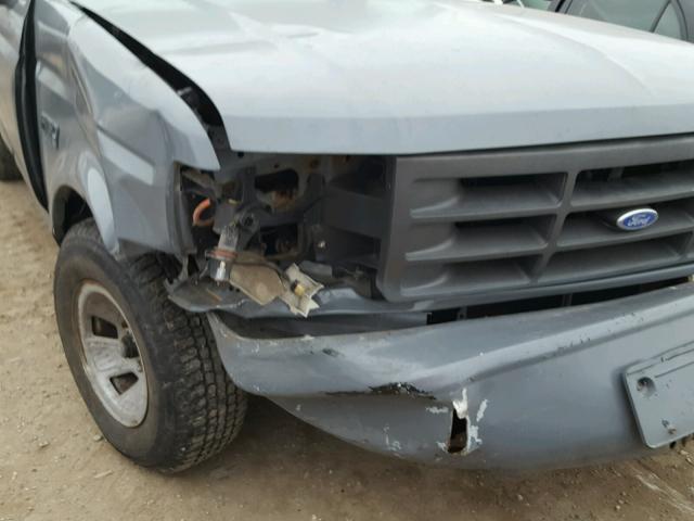 1FTDF15Y2NLA98054 - 1992 FORD F150 رمادي صورة 9