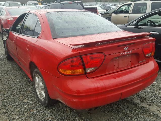 1G3NL52E33C267736 - 2003 OLDSMOBILE ALERO GL RED photo 3