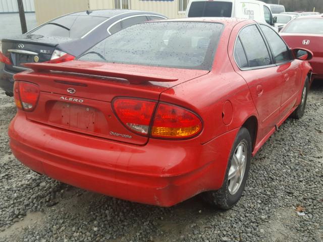 1G3NL52E33C267736 - 2003 OLDSMOBILE ALERO GL RED photo 4