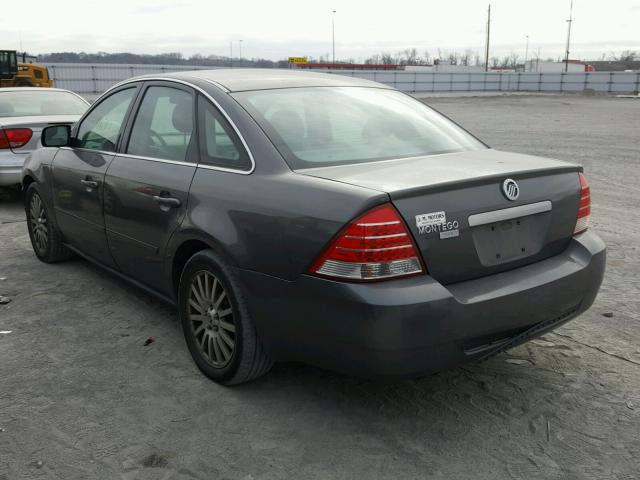 1MEFM42125G602987 - 2005 MERCURY MONTEGO PR GRAY photo 3